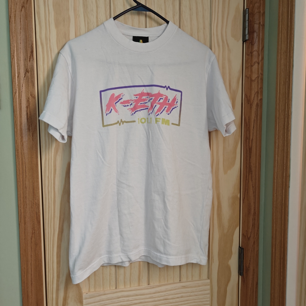 White Graphic T-Shirt with Colorful Print